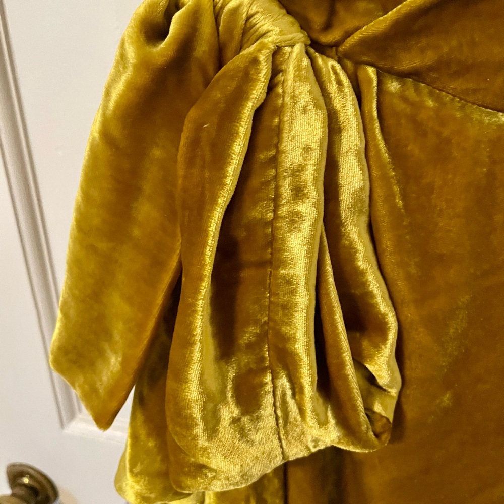Gold Velvet Dress 12 NWT - Picture 8 of 10